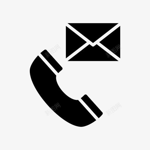呼叫通信联系我们svg_新图网 https://ixintu.com 联系 我们 呼叫 通信 信息 电话