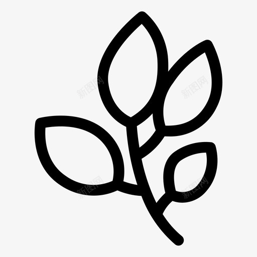 叶果实植物svg_新图网 https://ixintu.com 叶果实 果实 植物 叶轮廓 轮廓