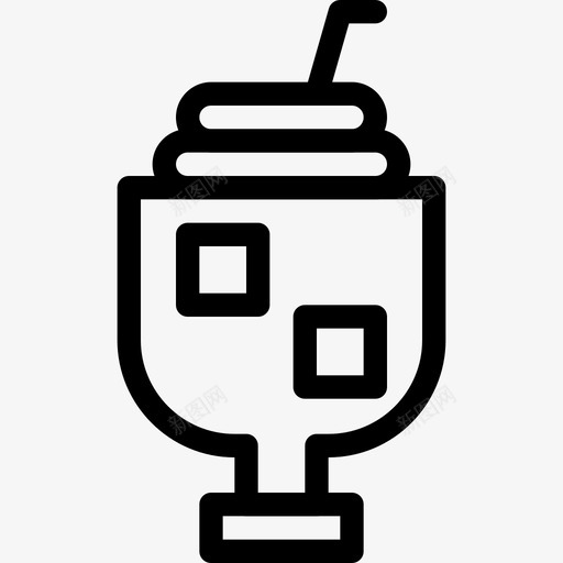 冰咖啡咖啡馆浓缩咖啡svg_新图网 https://ixintu.com 咖啡 商店 咖啡馆 浓缩 咖啡店 系列