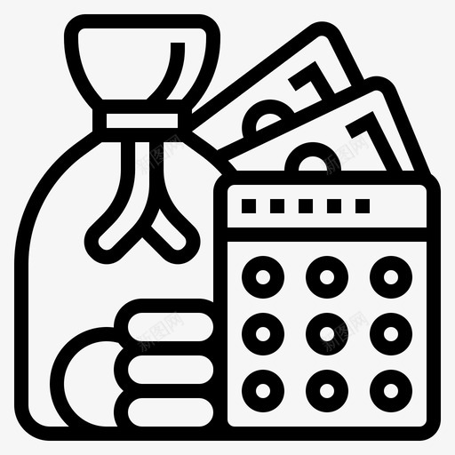 预算成本财务svg_新图网 https://ixintu.com 财务 预算 成本 投资 客户 确认
