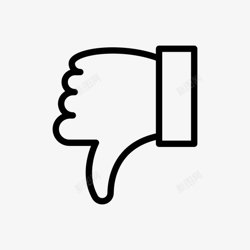 不喜欢不好反馈svg_新图网 https://ixintu.com 不喜欢 不好 反馈 大拇指 朝下 不像 社交 信息 生产力