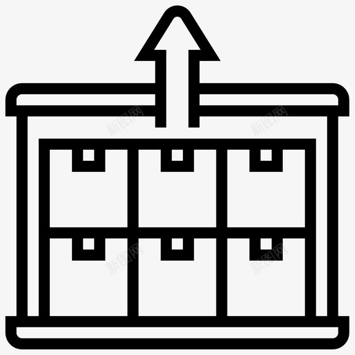 积载货物集装箱svg_新图网 https://ixintu.com 积载 载货物 集装箱 装货 航运 公司