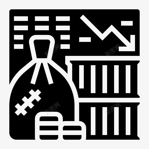 衰退危机赤字svg_新图网 https://ixintu.com 衰退 危机 赤字 经济危机 经济 疾病
