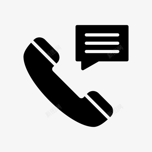 呼叫通信联系我们svg_新图网 https://ixintu.com 联系 我们 电话 呼叫 通信 接收器
