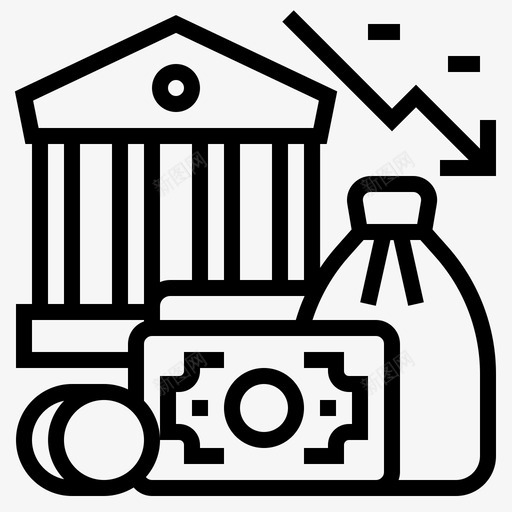 银行危机经济金融危机svg_新图网 https://ixintu.com 危机 银行 经济 金融 风险 经济危机