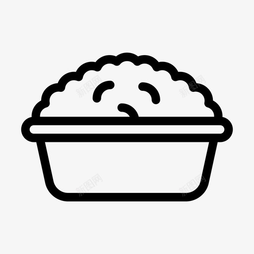 米饭碗吃的svg_新图网 https://ixintu.com 米饭 饭碗 食物 孩子 玩具 童年 线条 符号