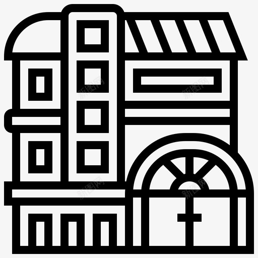 百货公司大厦商场svg_新图网 https://ixintu.com 百货公司 大厦 商场 购物中心 购物 零售