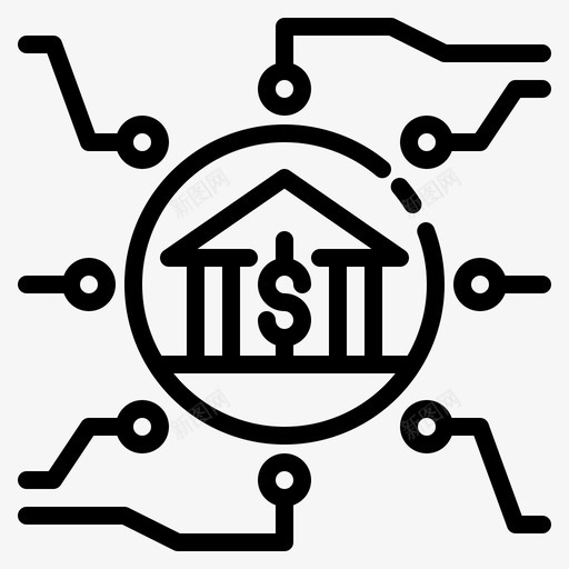 银行分析金融svg_新图网 https://ixintu.com 银行 分析 金融 金融系 系统 交易 数据分析