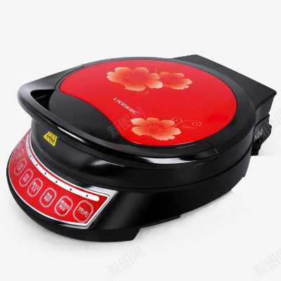 利仁Liven LRT310B盛行红 电饼铛B产品抠图png免抠素材_新图网 https://ixintu.com 利仁 盛行 红电 饼铛 产品 抠图