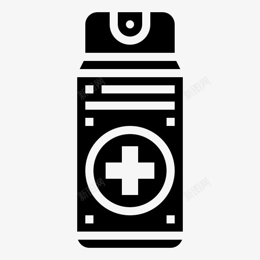 喷雾剂防腐剂瓶子svg_新图网 https://ixintu.com 喷雾剂 防腐剂 瓶子 药品 治疗 药房 雕文