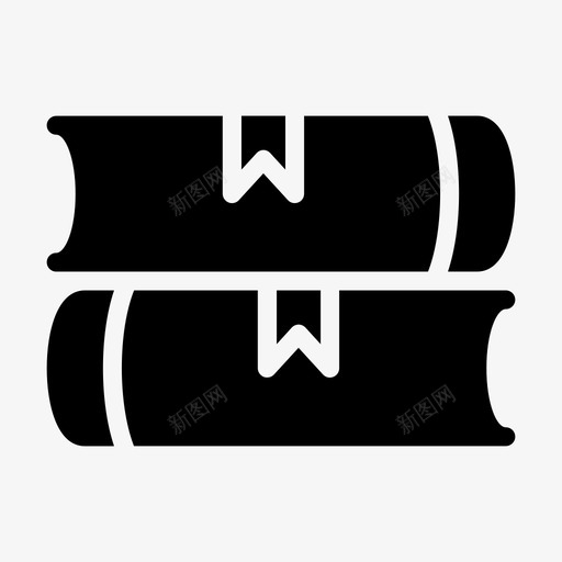 书籍书签知识svg_新图网 https://ixintu.com 书籍 书签 知识 阅读 学习 室内 线条 字形