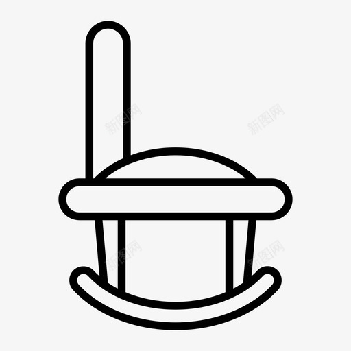 摇椅家具内饰svg_新图网 https://ixintu.com 摇椅 家具 内饰 座椅 椅线