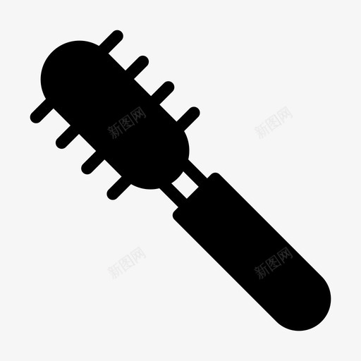 梳子美容刷子svg_新图网 https://ixintu.com 梳子 美容 刷子 化妆品 头发 滚筒