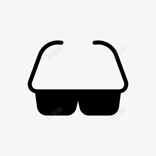 眼镜3d电影院svg_新图网 https://ixintu.com 电影院 眼镜 显示器 护目镜 电影 院线 轮廓