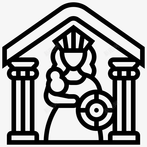帕台农神庙女神希腊svg_新图网 https://ixintu.com 神庙 希腊 帕台 女神 历史 古希