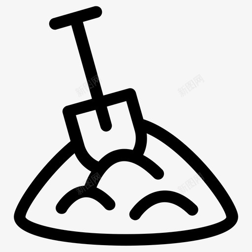 挖铲铲子svg_新图网 https://ixintu.com 挖挖 铲子 工具