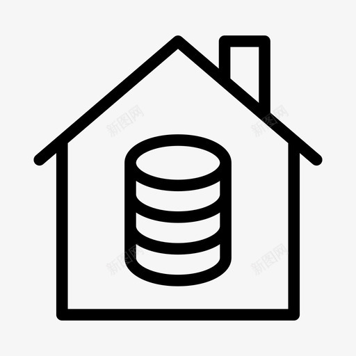 数据中心建筑物数据库svg_新图网 https://ixintu.com 数据中心 建筑物 数据库 存储 仓库 业务管理 图示
