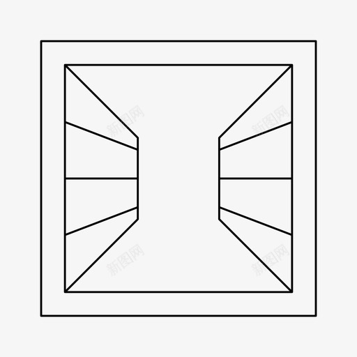 窗装饰玻璃svg_新图网 https://ixintu.com 装饰 玻璃 室内 开窗 细线