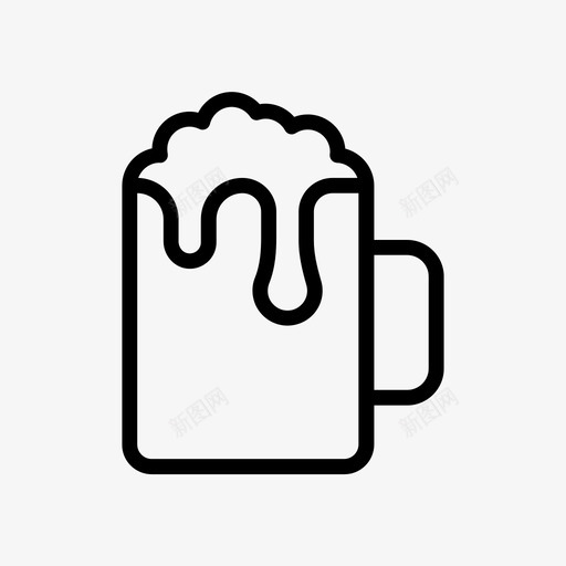 啤酒香槟饮料svg_新图网 https://ixintu.com 啤酒 香槟 饮料 马克 派对 假日 系列 铭文