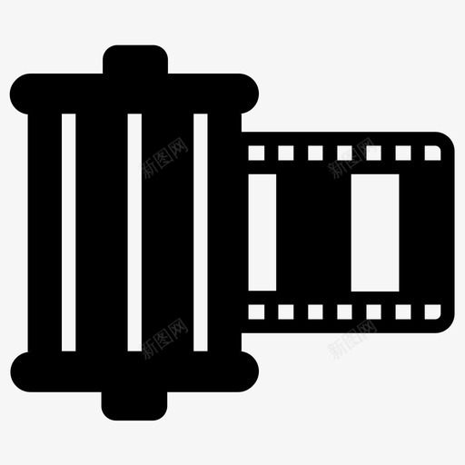 胶卷带照相机卷轴胶卷底片svg_新图网 https://ixintu.com 胶卷 摄影 照相机 卷轴 底片 雕文 图标 收藏