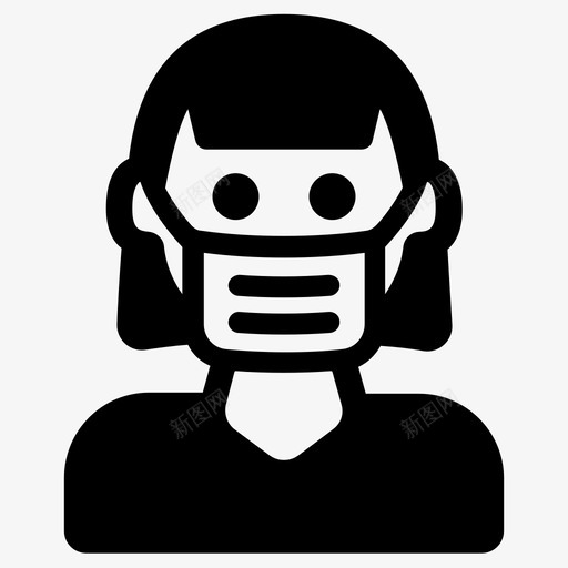 口罩冠状病毒健康svg_新图网 https://ixintu.com 口罩 冠状 病毒 健康 医疗 疾病