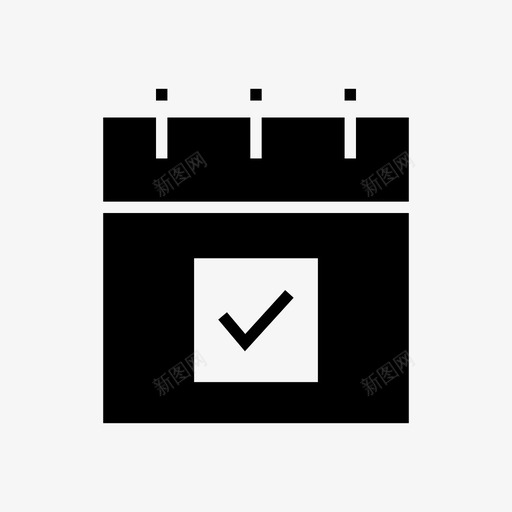 日历支票每月svg_新图网 https://ixintu.com 日历 支票 每月 日程表 年度