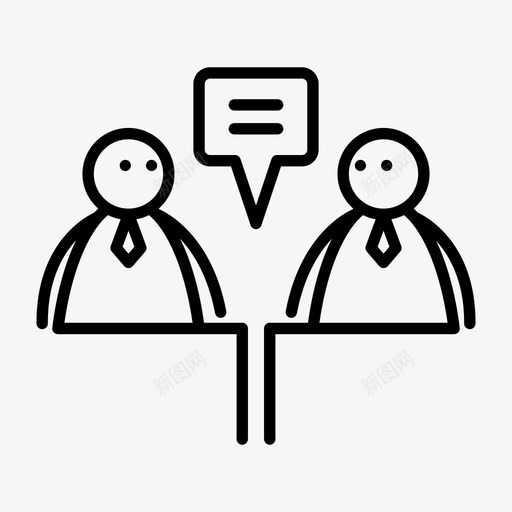 咨询商务会议svg_新图网 https://ixintu.com 贴身 咨询 商务会议 商人