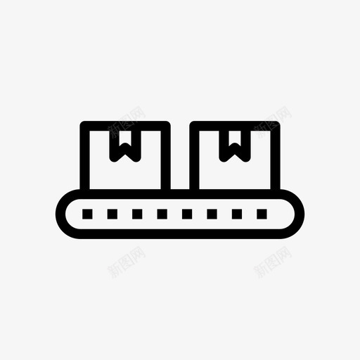 仓库箱子纸箱svg_新图网 https://ixintu.com 仓库 装运 箱子 纸箱 交货 货物 线条 符号