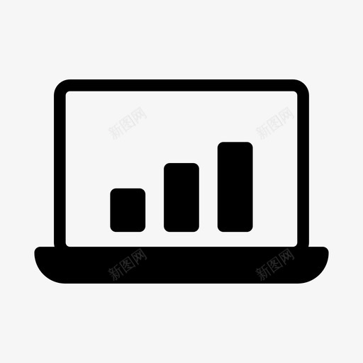 报表图表图形svg_新图网 https://ixintu.com 报表 图表 图形 增长 笔记本 电脑 业务管理 图示