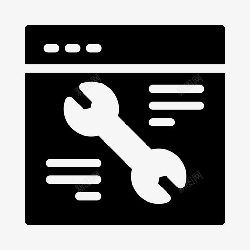 浏览器设置internet修复svg_新图网 https://ixintu.com 浏览器 设置 修复 网页 计算机 线条 图示