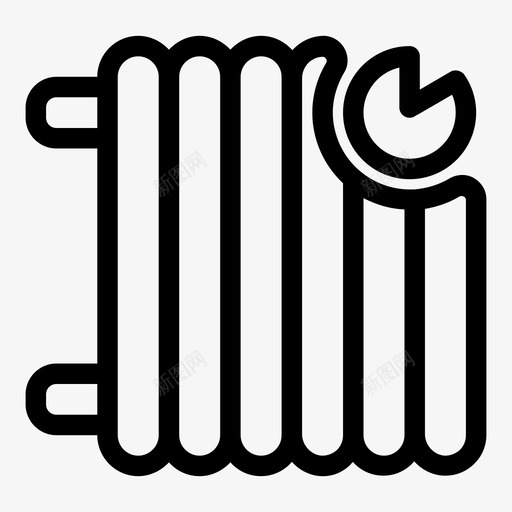 散热器电的热的svg_新图网 https://ixintu.com 散热器 家用电器