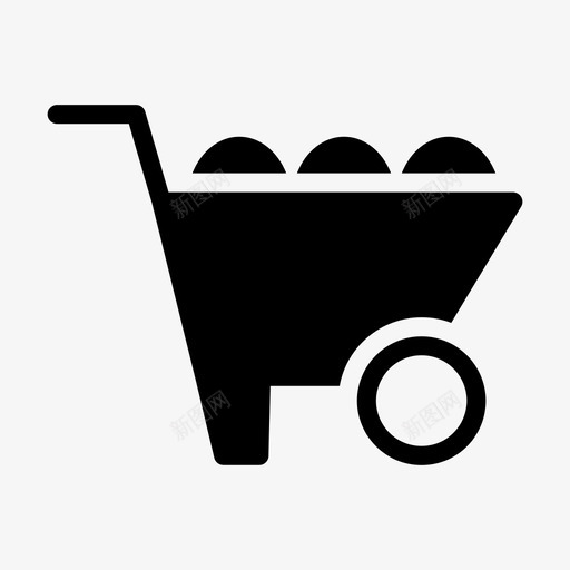 独轮车农业园艺svg_新图网 https://ixintu.com 农业 园艺 独轮车 手推车 线雕文