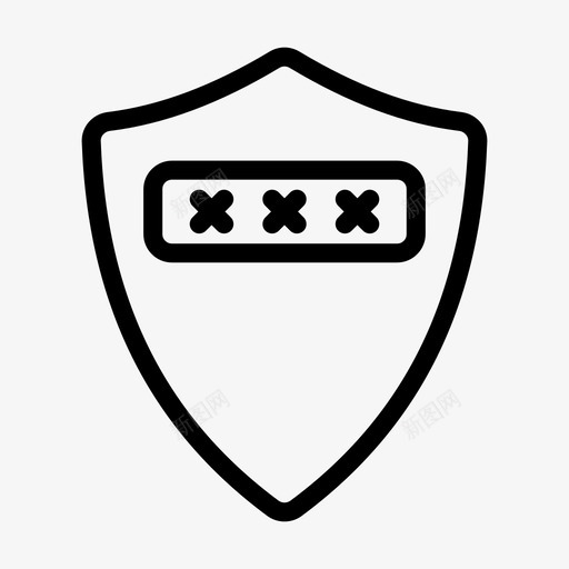 密码保护安全密码安全屏蔽svg_新图网 https://ixintu.com 安全 密码保护 密码 屏蔽 用户界面 图标 集合