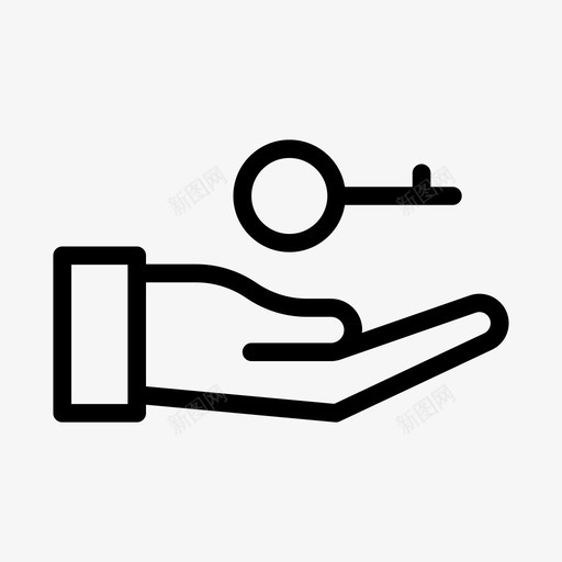 钥匙手锁svg_新图网 https://ixintu.com 钥匙 手锁 保护 安全 业务管理 字形