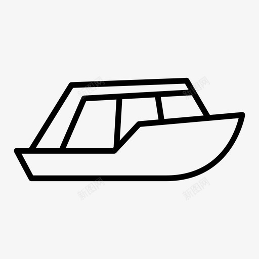 快艇海上轮船svg_新图网 https://ixintu.com 轮船 快艇 海上 运输