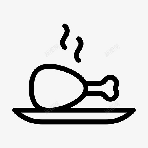 腿片菜鸡腿svg_新图网 https://ixintu.com 腿片 鸡腿 食物 热肉 雕文