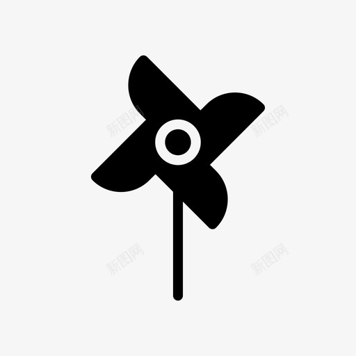 风车嘉年华手svg_新图网 https://ixintu.com 风车 嘉年华 玩具 线雕文