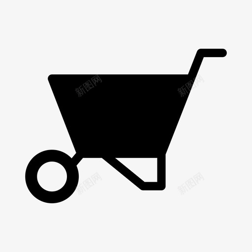独轮车农业手推车svg_新图网 https://ixintu.com 种植园 独轮车 农业 手推车 工具 百叶窗