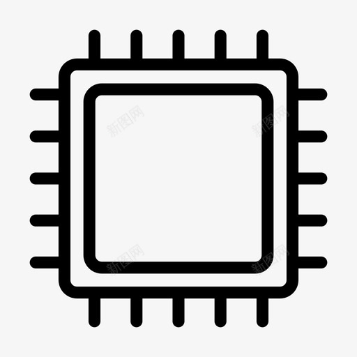 微处理器电路板计算机处理器svg_新图网 https://ixintu.com 微处理器 电路板 计算机 处理器 电子器件 芯片 用户界面 线图 图标 采集