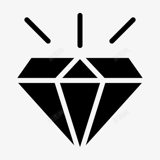 钻石珠宝贵重svg_新图网 https://ixintu.com 钻石 珠宝 贵重 闪亮
