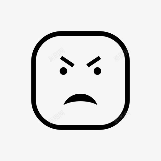 愤怒恼人表情符号svg_新图网 https://ixintu.com 表情 符号 愤怒 恼人 眼睛