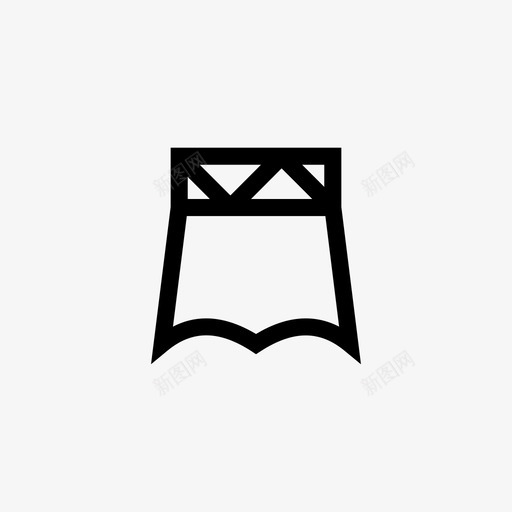 裙子布料棉花svg_新图网 https://ixintu.com 衣服 裙子 布料 棉花 女人 线条 符号