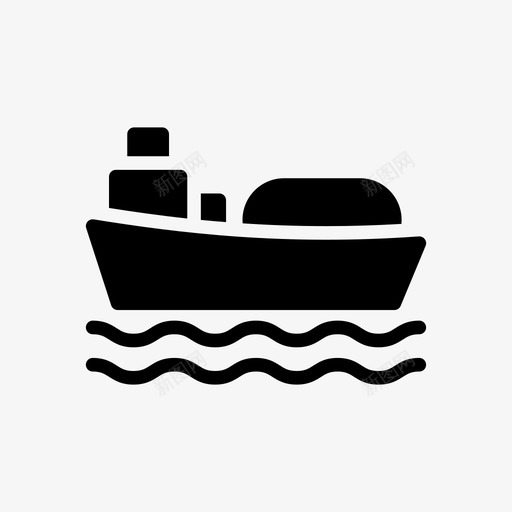船舶近海石油svg_新图网 https://ixintu.com 近海 石油 船舶 炼油厂 运输 天然气 活动 符号