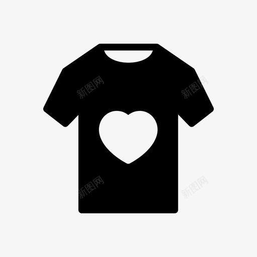 爱衣服心svg_新图网 https://ixintu.com 衣服 衬衫 情人节 婚礼 线条