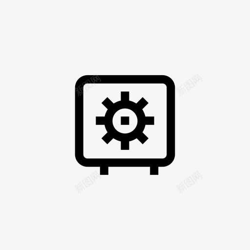 安全盒子储物柜svg_新图网 https://ixintu.com 安全 盒子 储物柜 保护 保险 市场 经济 线条 符号
