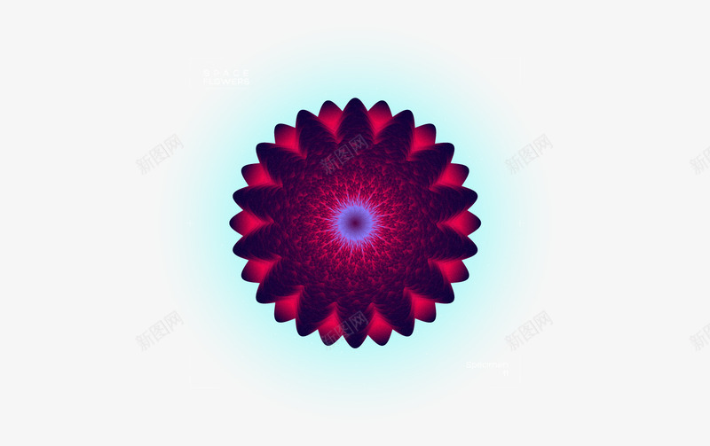 Space Flowers Enjoy视觉酷png免抠素材_新图网 https://ixintu.com 视觉