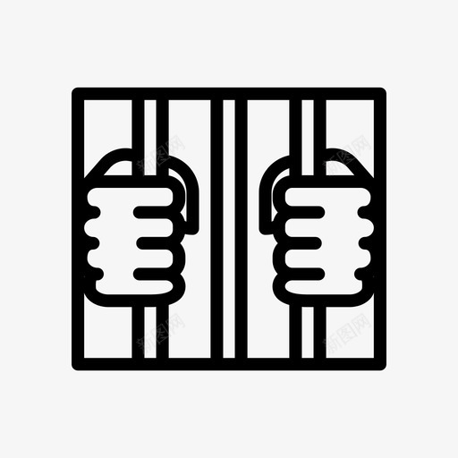 囚犯笼子监狱svg_新图网 https://ixintu.com 囚犯 笼子 监狱 警察 警察局 网络 犯罪 保护 线雕文