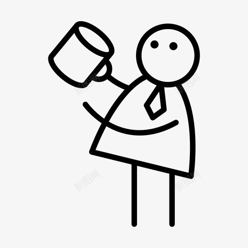 喝酒生意咖啡svg_新图网 https://ixintu.com 喝酒 生意 咖啡 人棒 形棒 商人