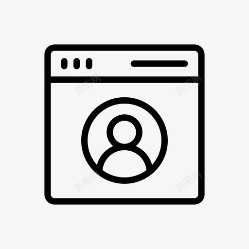 在线账户个人资料用户svg_新图网 https://ixintu.com 在线 账户 个人资料 用户 网页 大数 数据