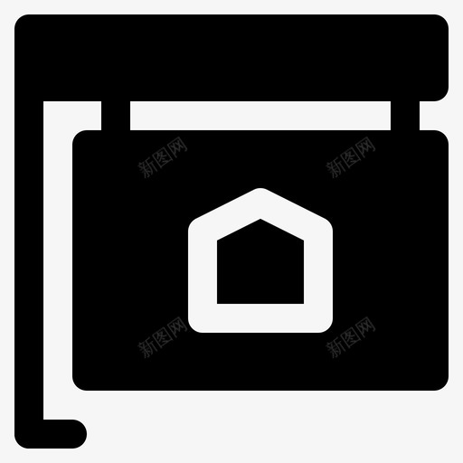 房屋销售通知房地产住宅svg_新图网 https://ixintu.com 房屋 销售 通知 住宅 不动产 房地产 实体